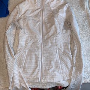 Lululemon white and cream zip up